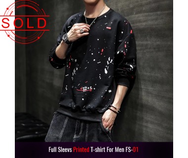 Full Sleeves Printed T-shirt For Men FS-01